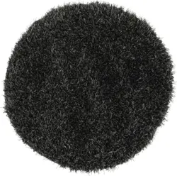 Hochflorteppich Lambada in Anthrazit Ø ca. 67cm