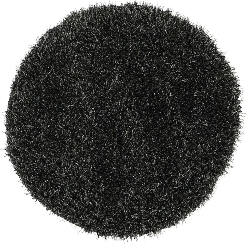 Hochflorteppich Lambada in Anthrazit Ø ca. 67cm