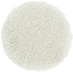 Hochflorteppich Lambada in Weiß Ø ca. 67cm