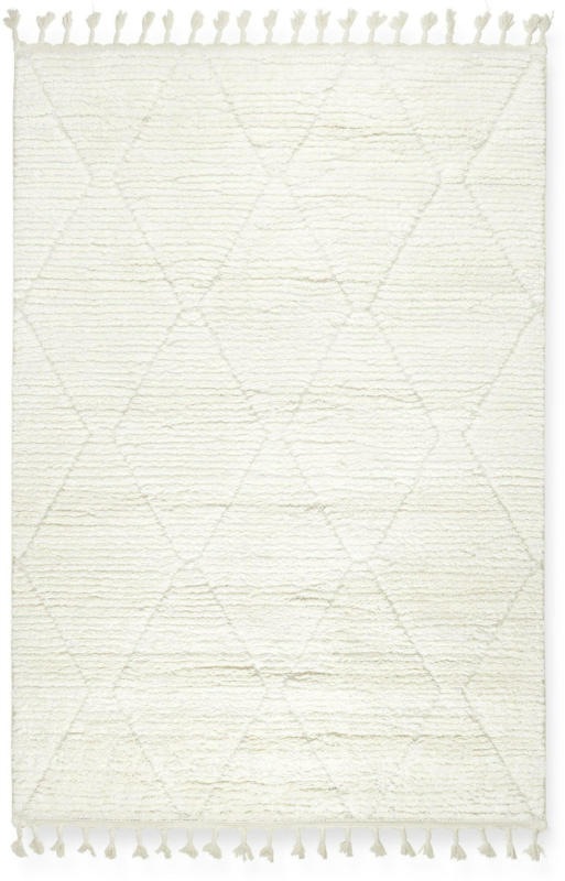 Webteppich Selma 2 in Weiß ca. 120x170cm