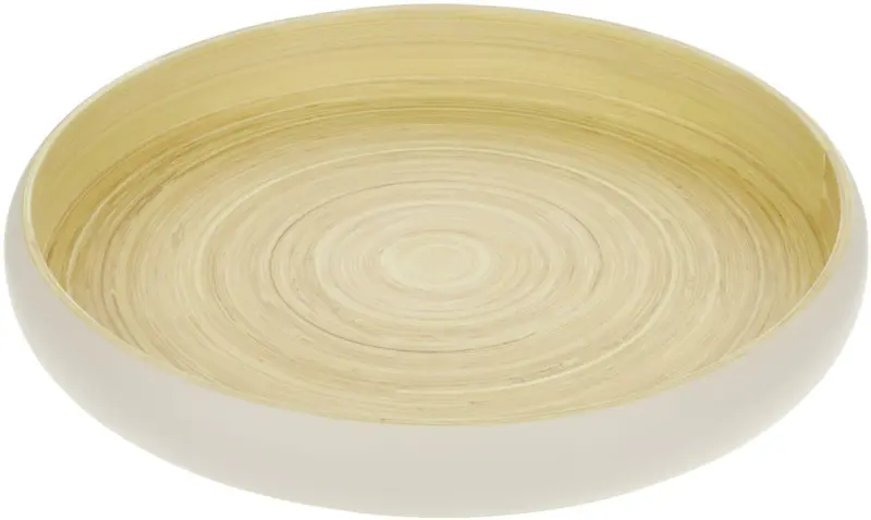 Dekotablett Naturelle Weiß/Natur