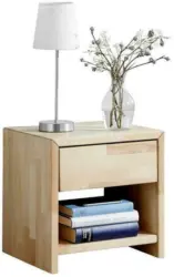 Nachtkästchen 'Lut' , aus Buche