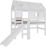 mömax Spielbett 'Eliyas' , aus Buche, weiß