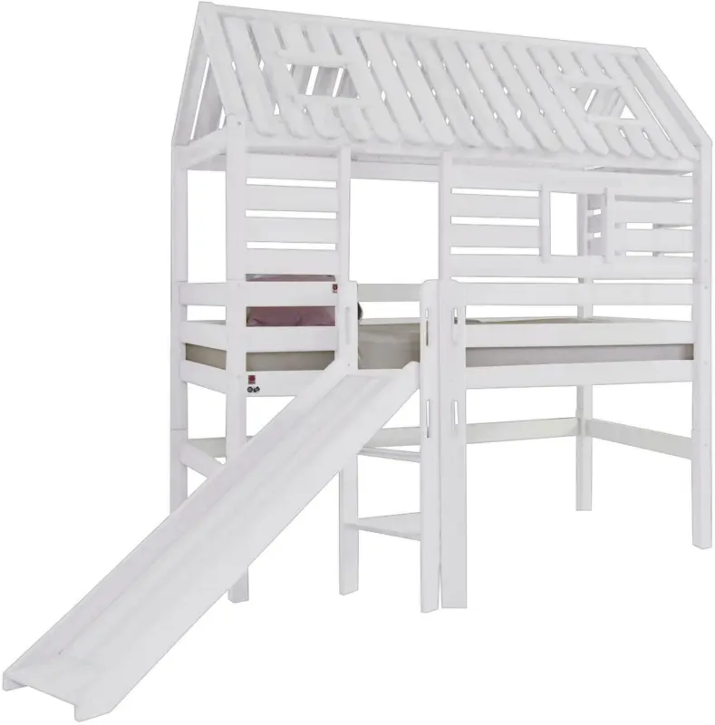 Spielbett 'Eliyas' , aus Buche, weiß