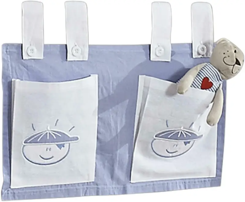 Betttasche in Hellblau