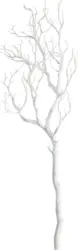 Dekozweig Sam in Weiß