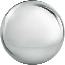 Dekokugel Lore aus Edelstahl in Silber