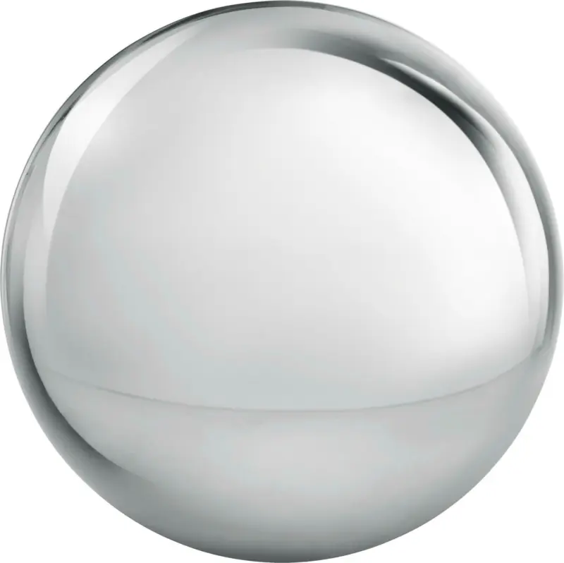 Dekokugel Lore aus Edelstahl in Silber