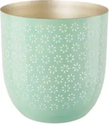 Übertopf Fleuri aus Metall ca. Ø 11cm