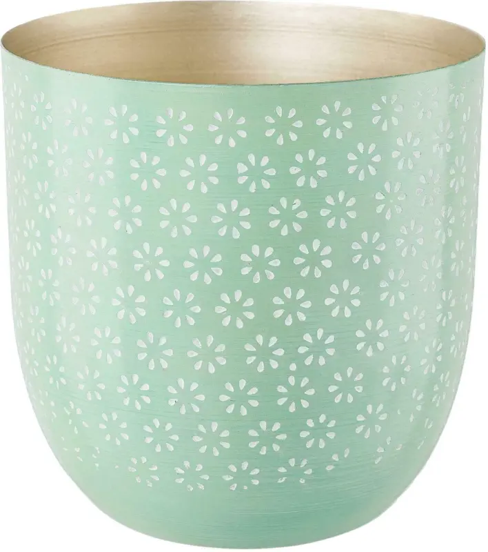 Übertopf Fleuri aus Metall ca. Ø 11cm