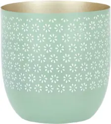 Übertopf Fleuri aus Metall Ø ca. 13cm