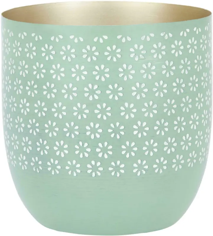 Übertopf Fleuri aus Metall Ø ca. 13cm