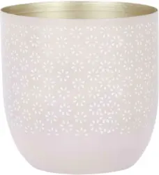 Übertopf Fleuri aus Metall Ø ca. 13cm