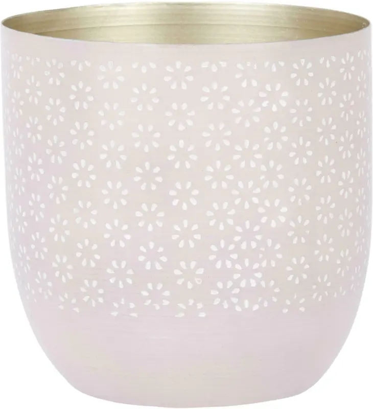 Übertopf Fleuri aus Metall Ø ca. 13cm