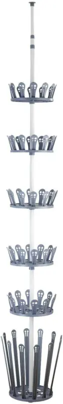 Schuhregal Grau/Weiß aus Kunststoff