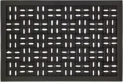 Fußmatte Karo in Schwarz ca. 40x60cm