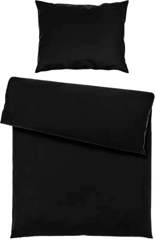 Bettwäsche Iris in Schwarz ca. 140x200cm