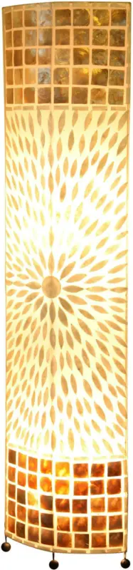 Stehleuchte Muschel in Braun max. 60 Watt