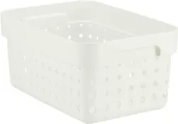 Korb Seoul aus Kunststoff in Weiß