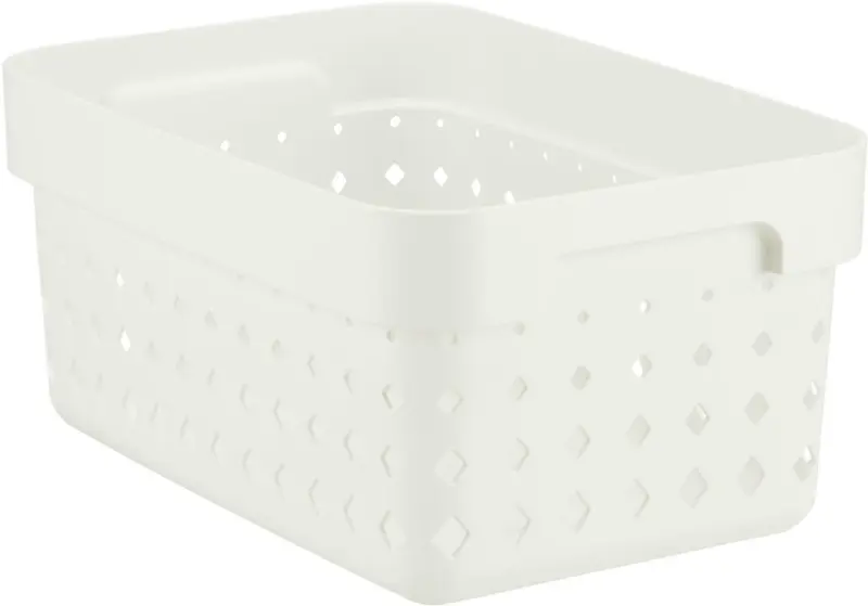 Korb Seoul aus Kunststoff in Weiß