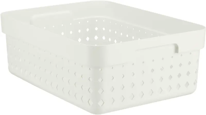 Korb Seoul aus Kunststoff in Weiß