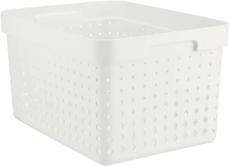 Korb Seoul aus Kunststoff in Weiß