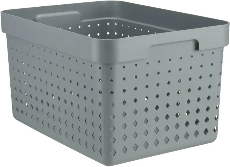 Korb Seoul aus Kunststoff in Grau