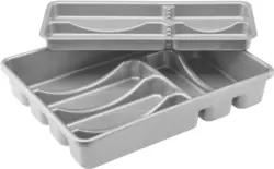 Besteckeinsatz Amalie aus Kunststoff in Grau