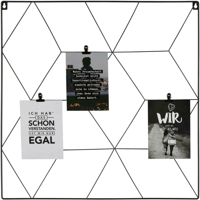 Cliprahmen Larissa aus Metall in Schwarz