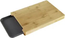 Schneidebrett Luis aus Bambus inkl. Auffangwanne