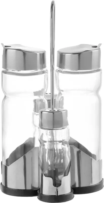 Menage-Set Fluid aus Glas, 5-teilig