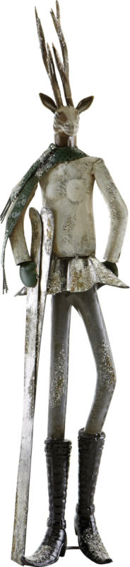 Dekofigur H ca. 88,3 cm 'Skihaserl'