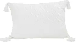 Zierkissen Frieda in Wei&szlig; ca. 40x60cm