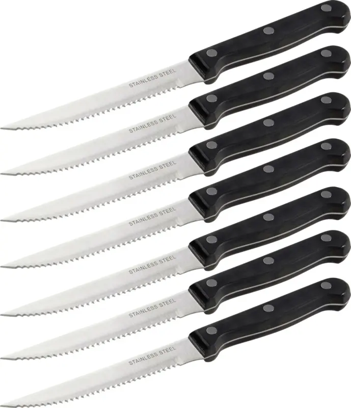 Steakmesserset Linda in Schwarz