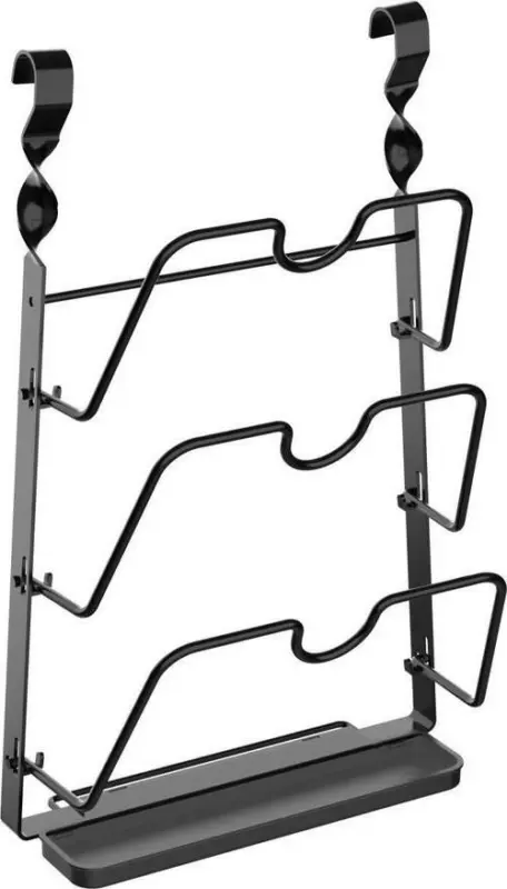 Deckelhalter Chester aus Metall in Schwarz
