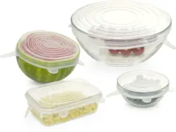 Deckel Universal aus Silikon 12 Stück