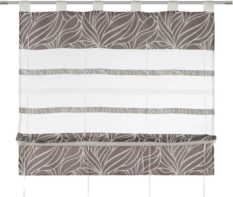 Bändchenrollo Anita in Grau ca. 100x140cm