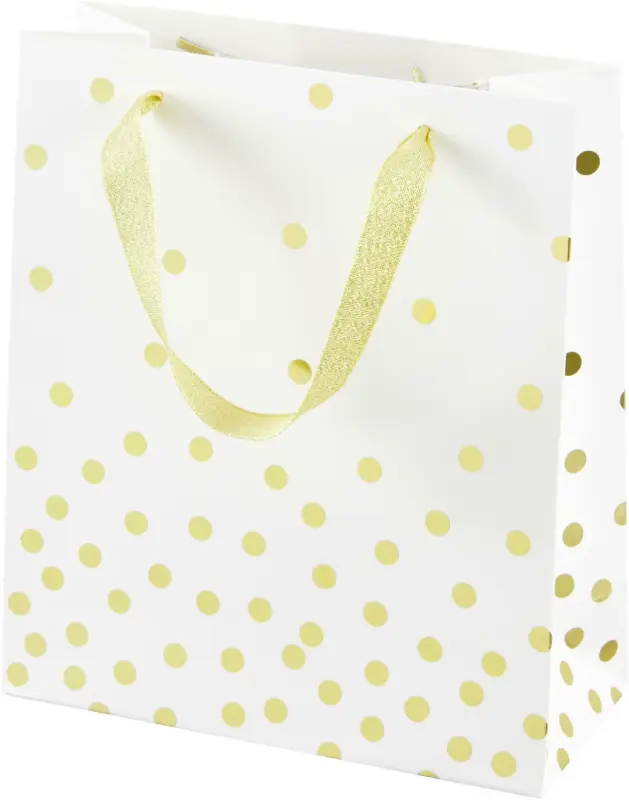 Geschenktasche Jana Goldene Punkte