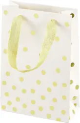 Geschenktasche Jana Goldene Punkte
