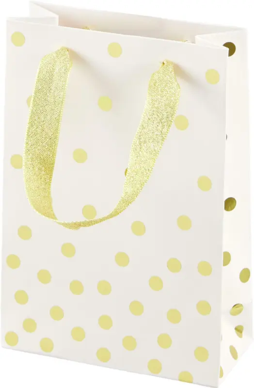 Geschenktasche Jana Goldene Punkte