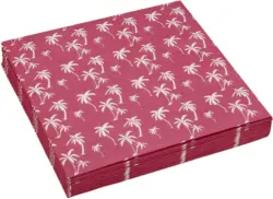 Serviette Lady Palms in Pink