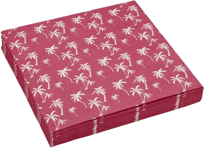 Serviette Lady Palms in Pink