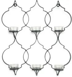 Wanddeko Onil aus Metall in Schwarz