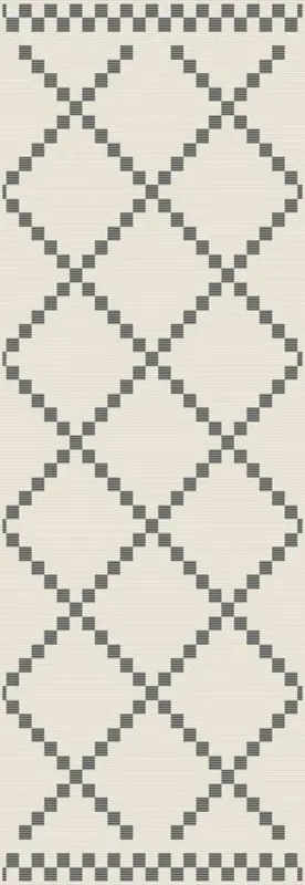 Flachwebeteppich Edgar in Creme ca. 80x200cm