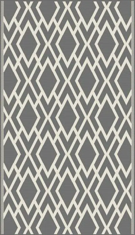 Flachwebeteppich Edgar Creme/Silber 100x150cm