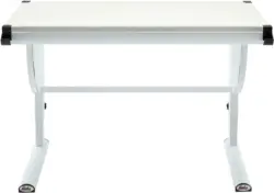 Jugendschreibtisch aus Metall in Weiß
