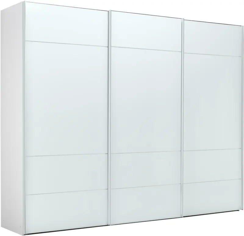Schwebetürenschrank in Weiß