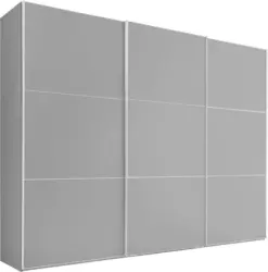 Schwebetürenschrank in Grau B: 249 cm 'Includo'