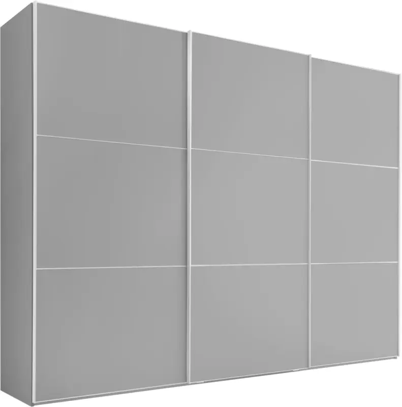 Schwebetürenschrank in Grau B: 249 cm 'Includo'