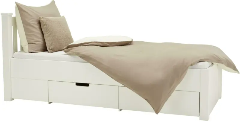 Bett in Weiß ca. 90x200cm